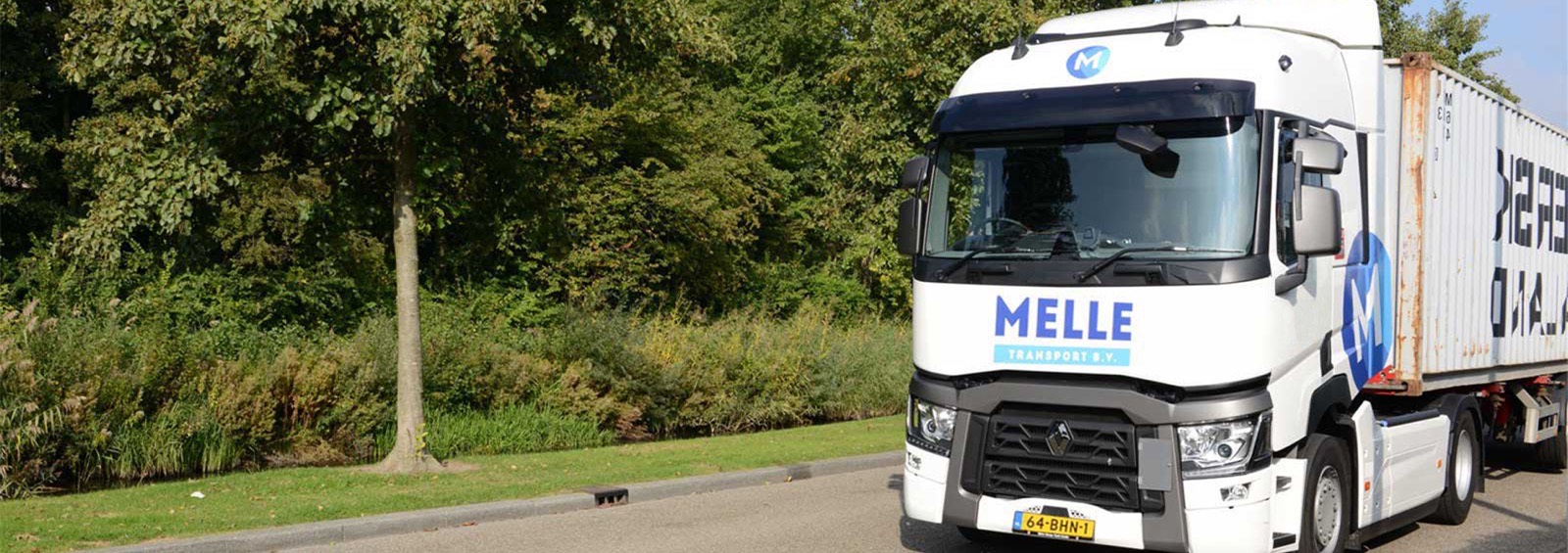 Melle Transport Euro 6 truck onderweg